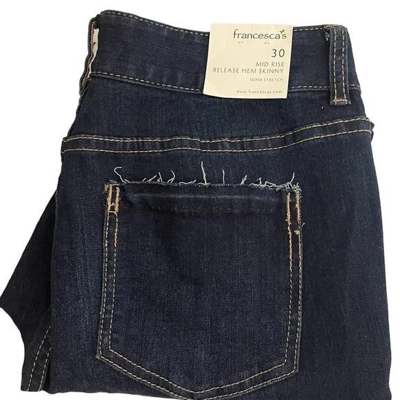 Francescas Harper Step Release Hem Jeans Denim Super Stretch - Picture 9 of 10